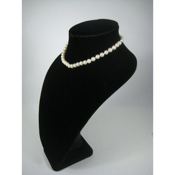 Necklace 13 In Collar Choker Imitation Pearl Beaded Jewelry Vintage 60s 50s - Picture 6 of 9